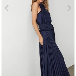 Navy Blue Dress Gown